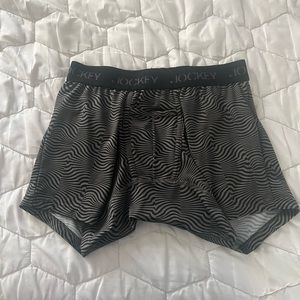 Jockey gray and black boxerbriefs size medium